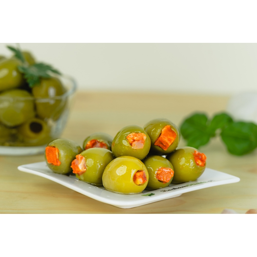 Oliwki Królewskie nadziewane chorizo